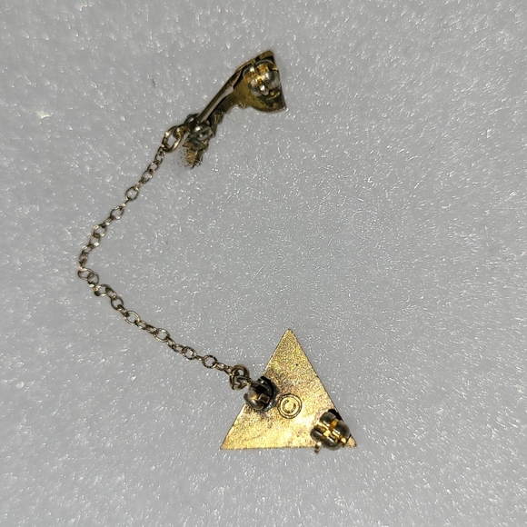 Vintage YMCA HI-Y Boy's Club Lapel Pledge Pin with Cross, Inkwell & Feather Pen - Picture 7 of 9